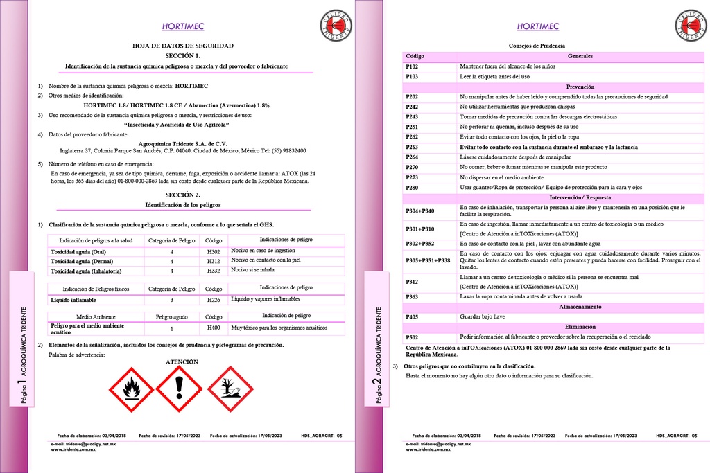 Hortimec 1.8CE (Abamectina) - 1L