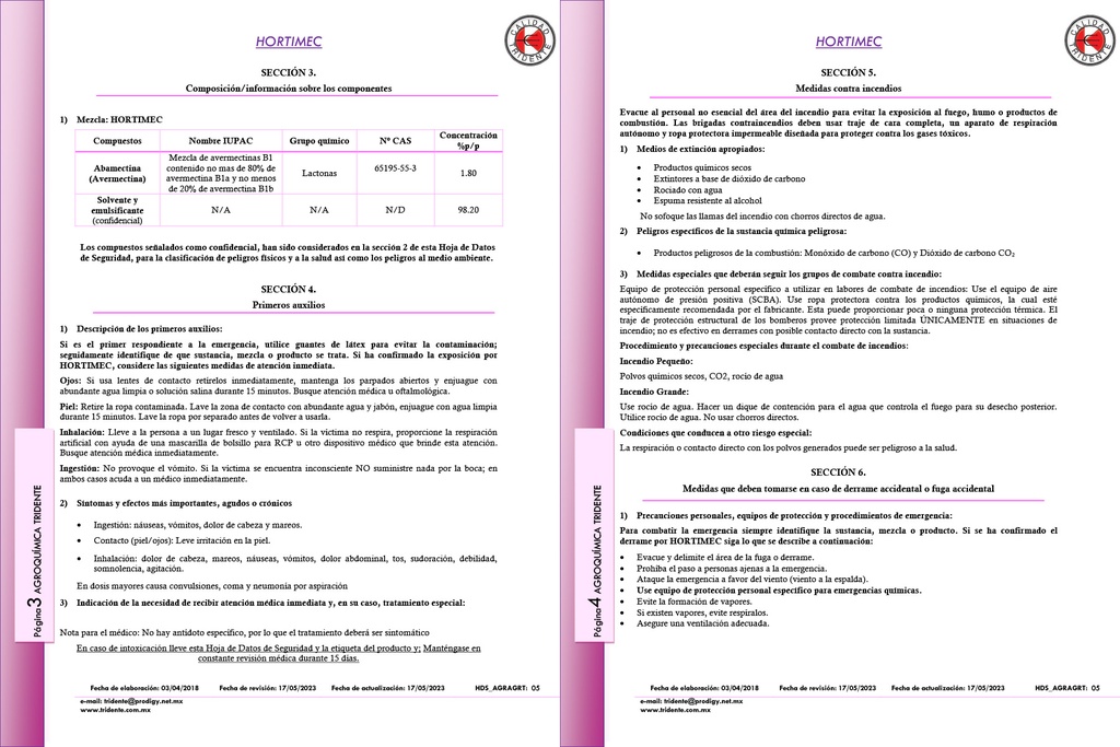 Hortimec 1.8CE (Abamectina) - 1L