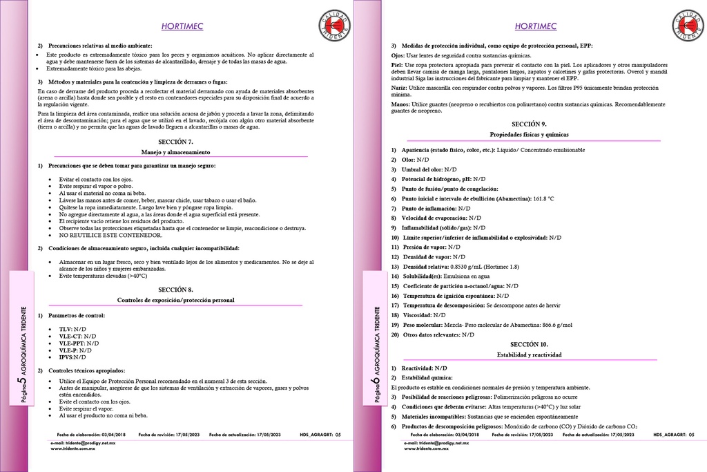 Hortimec 1.8CE (Abamectina) - 1L