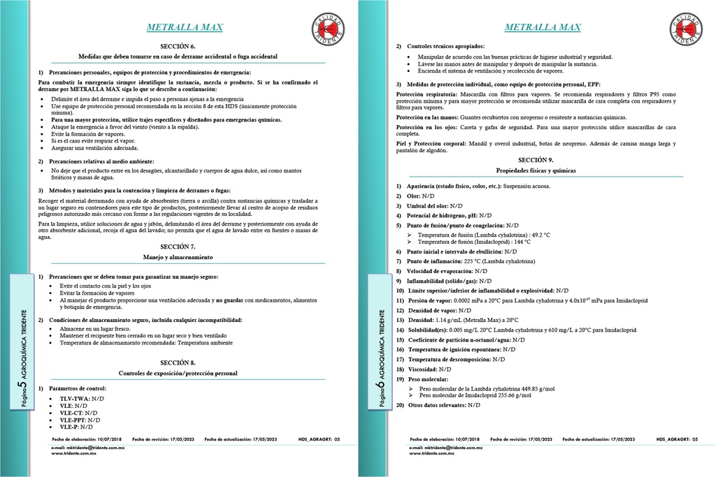 Metralla Max (Imidacloprid+Lambda Cyalotrina) - 250ml