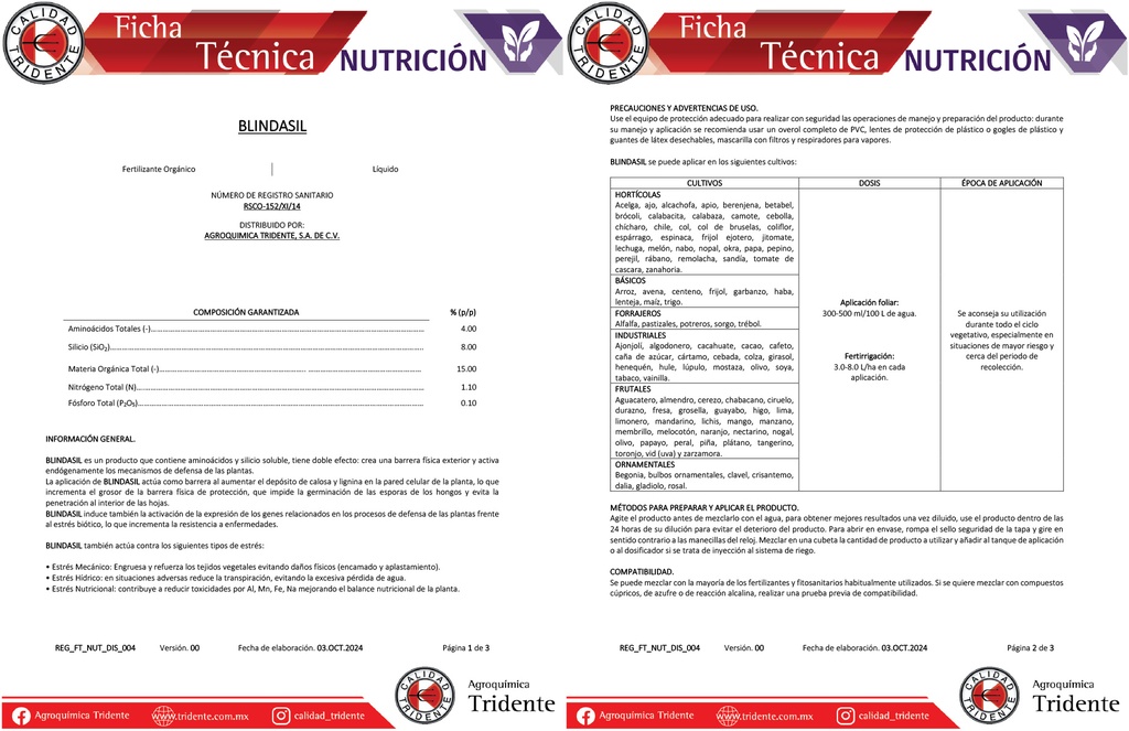 Blindasil (Fertilizante) - 1L