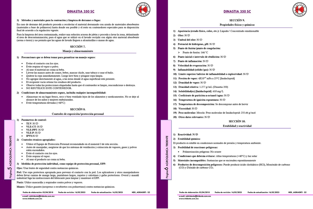 Dinastia 350SC (Imidacloprid) - 200ml