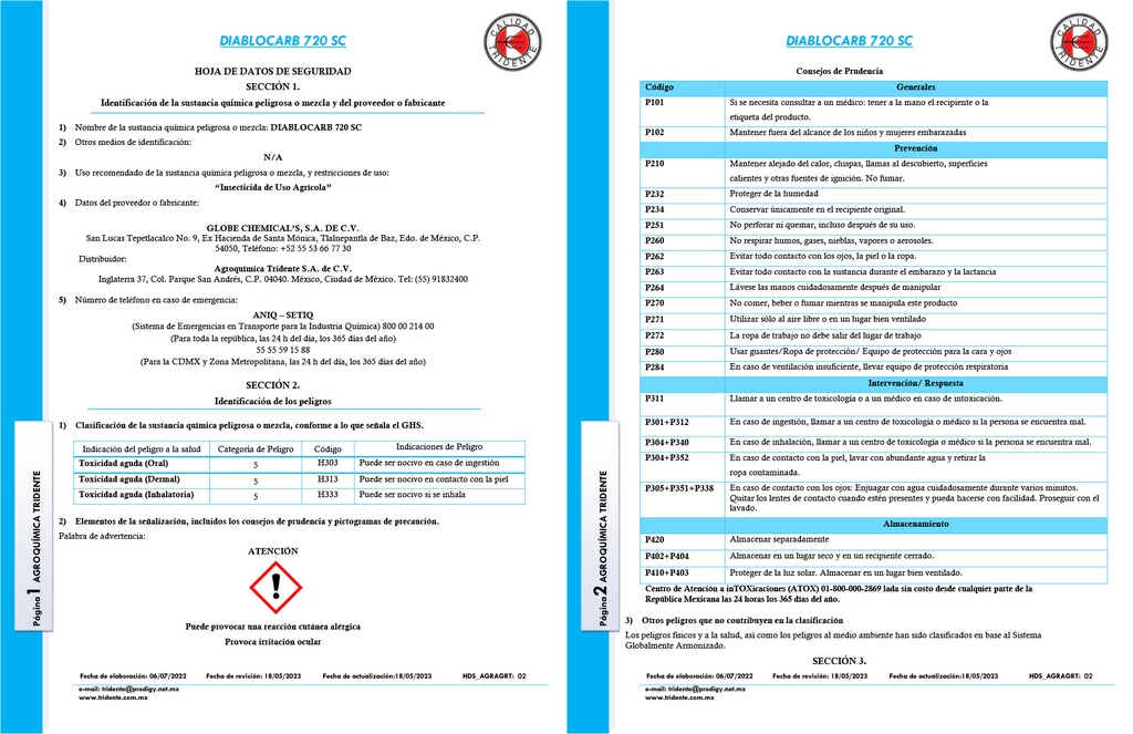 Diablocarb 720SC (Propamocarb) - 1L