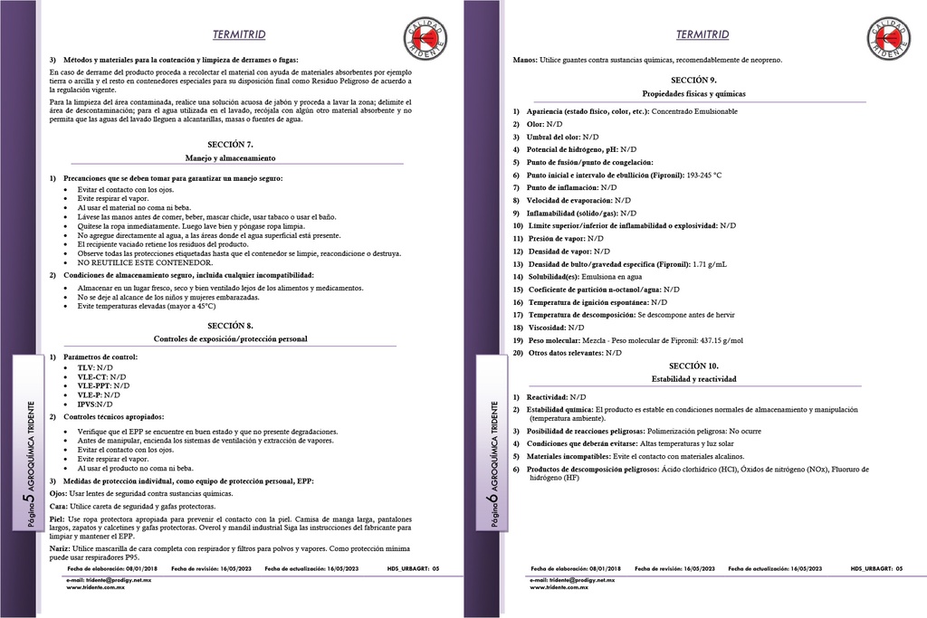 Termitrid Urbano (Fipronil) - 250ml