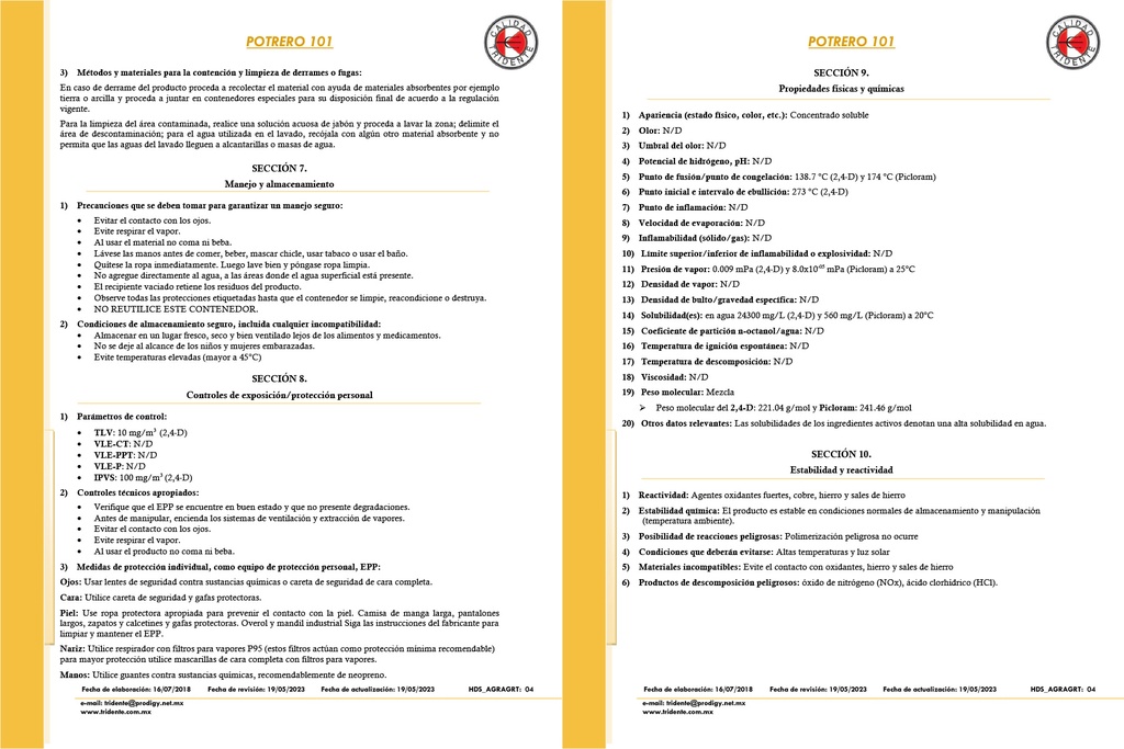 Potrero 101 (Picloram) - 1L