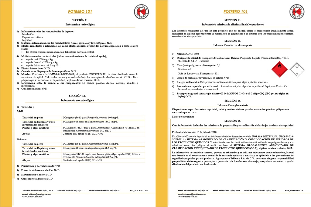 Potrero 101 (Picloram) - 1L