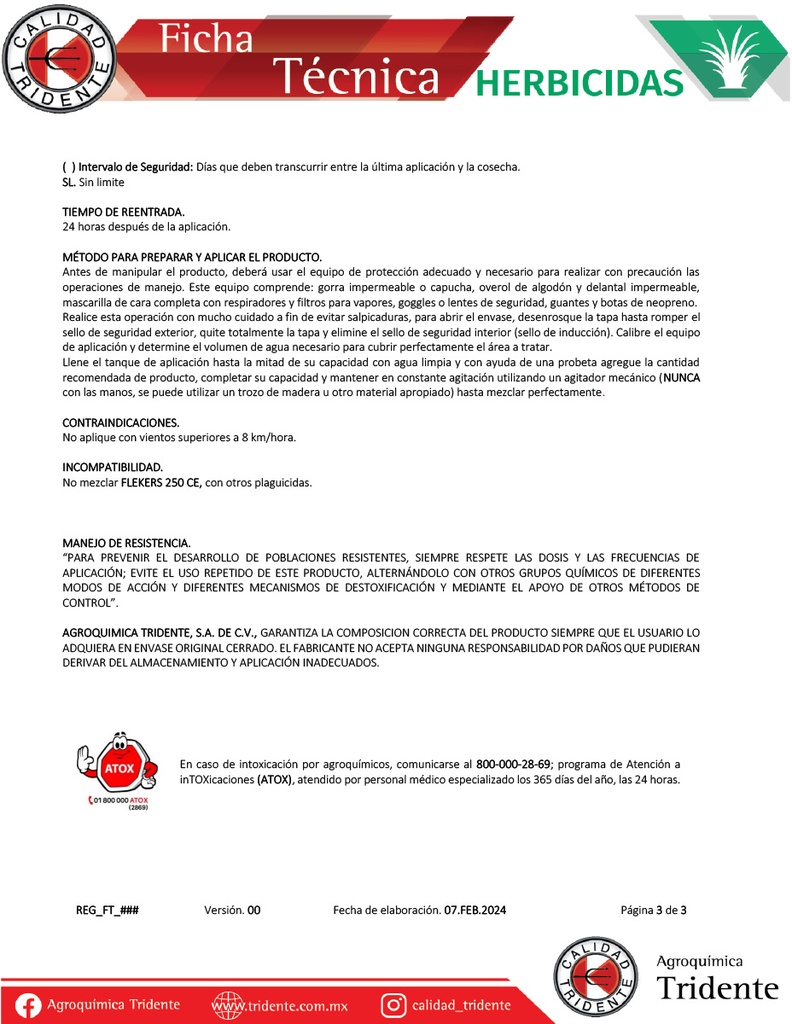 Flekers 250CE (Fomesafen) - 1L