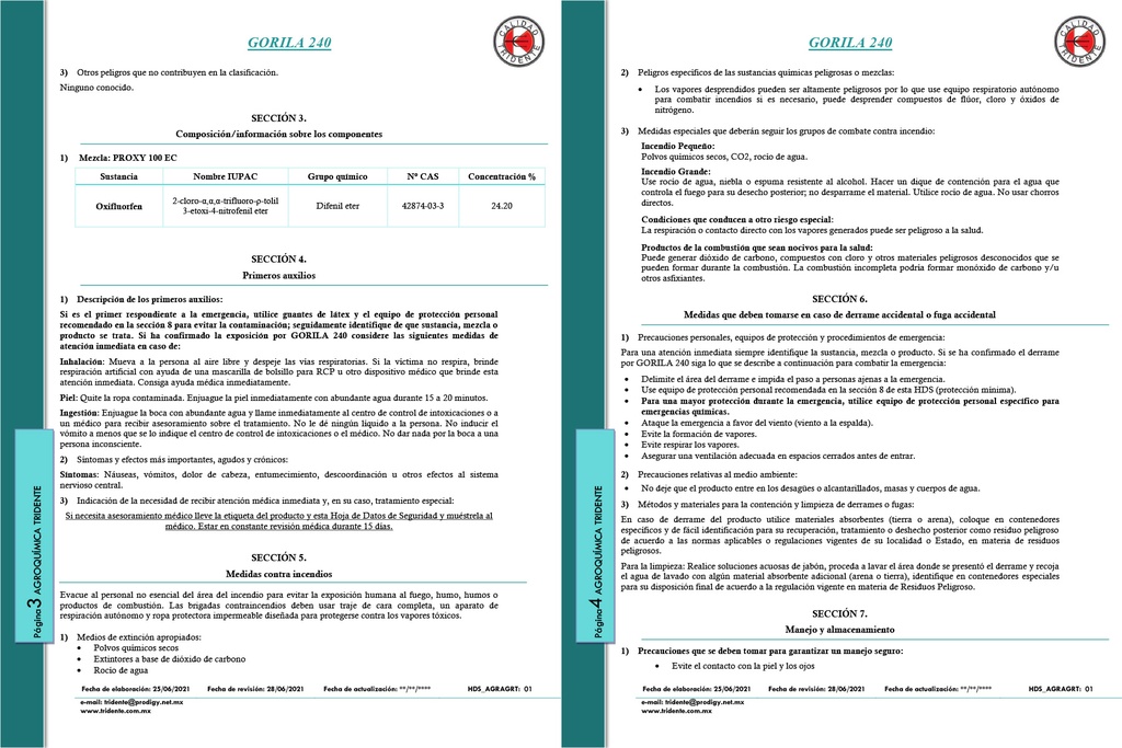 Gorila 240 CE (Oxifluorfen) - 1L