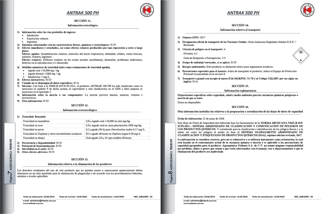 Antrak 50 (Benomilo) - 1kg