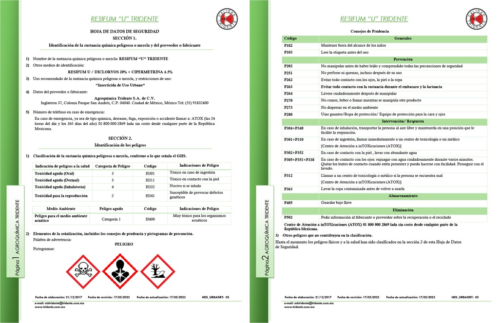 Resifum U (Diclorvos+Cipermetrina) - 100ml