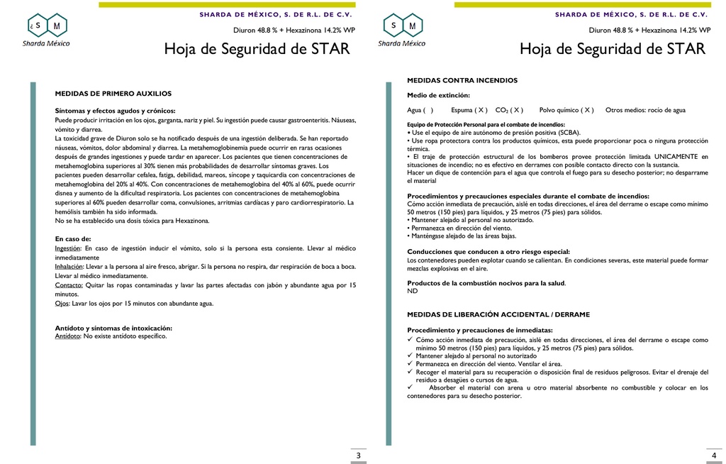 Star WP (Diuron 48.8% + Hexazinona 14.2%) - 600gr