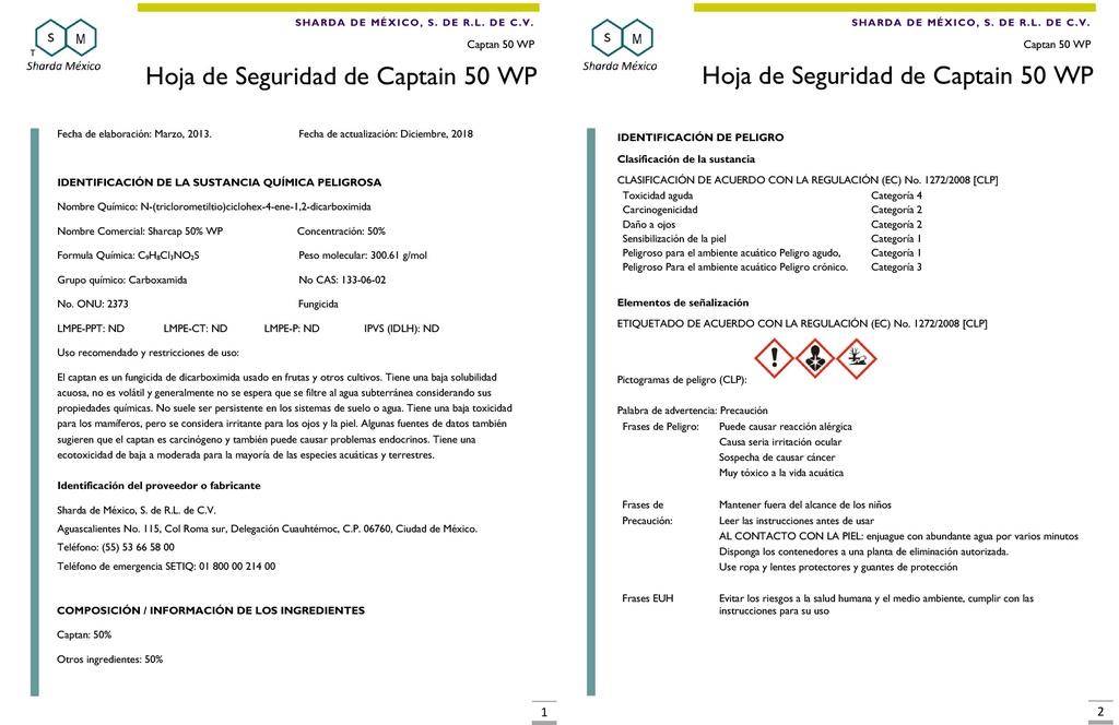 Captain (Captan 50% WP) - 1kg