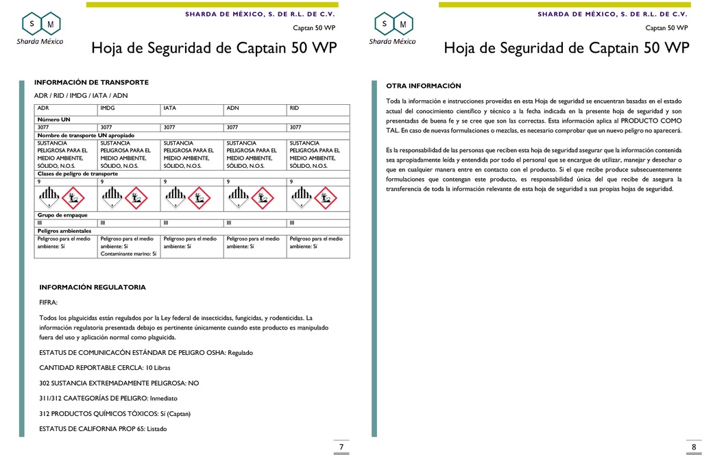 Captain (Captan 50% WP) - 1kg