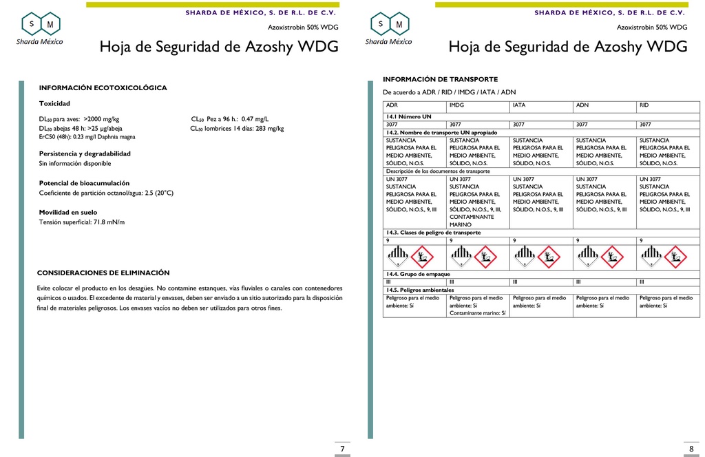 Azoshy WDG (Azoxystrobin 50%) - 500gr