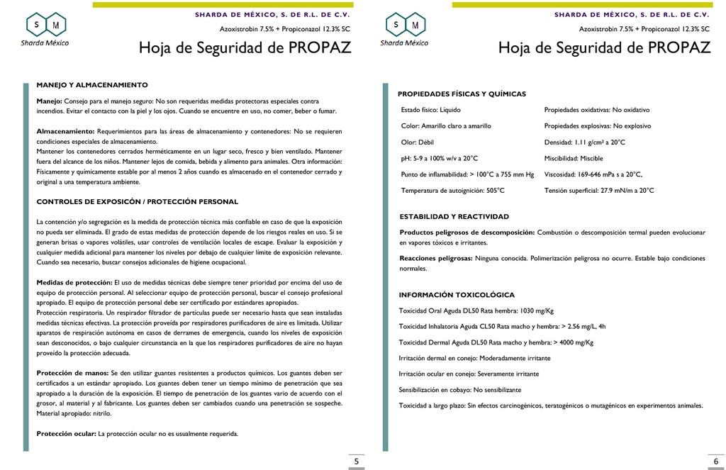 Propaz (Azoxystrobin 7.5% + Propiconazol 12.3%) - 800ml