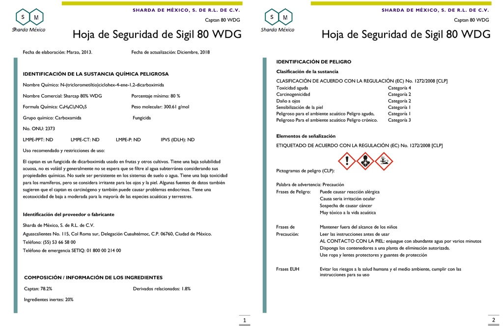 Sigil (Captan 80% WDG) - 1kg