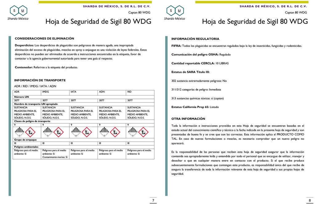 Sigil (Captan 80% WDG) - 1kg