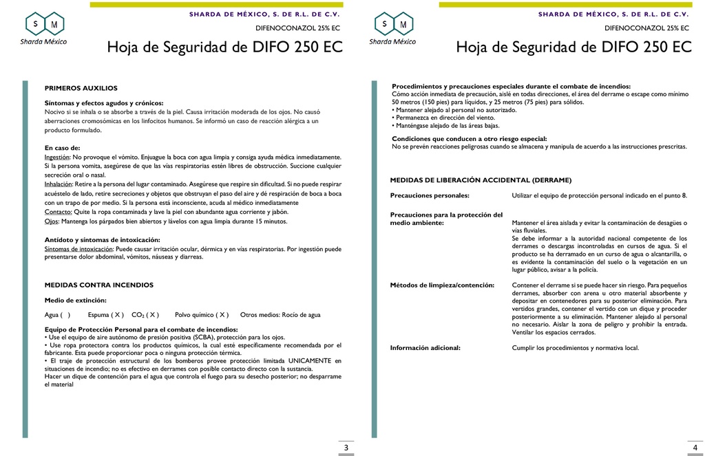 Difo 250EC (Difenconazole 25% EC) - 1L