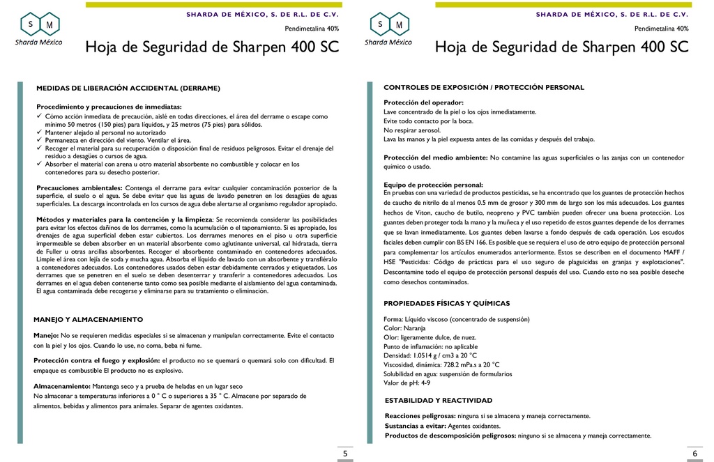 Sharpen (Pendimethalin 40% SC) - 1L