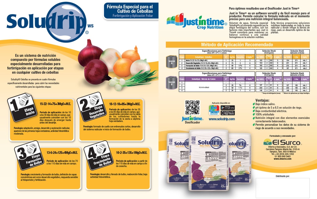 Soludrip Cebolla Etapa 3 (13-6-24) - 25kg