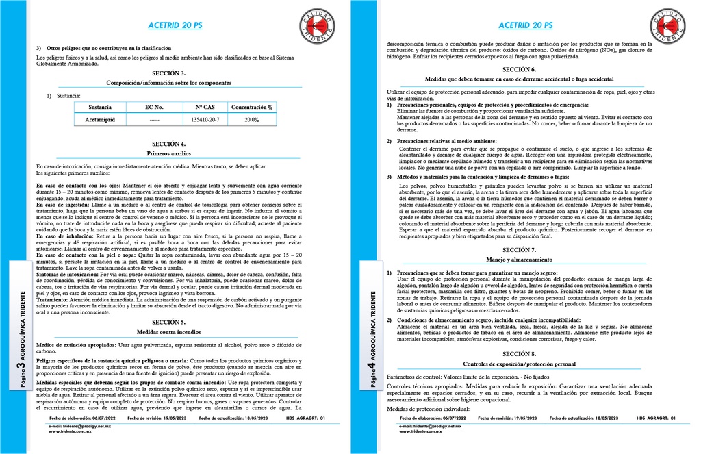 ACETRID 20 PS (ACETAMIPRID) - 200 GR