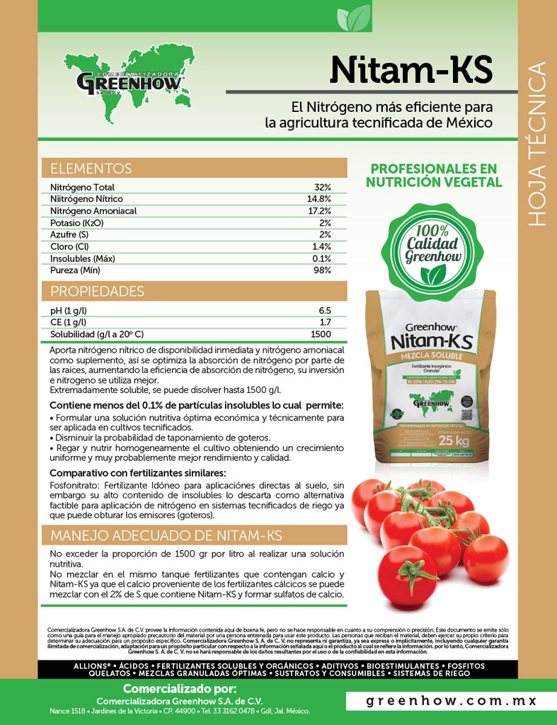 NITRATO DE AMONIO - 25KG