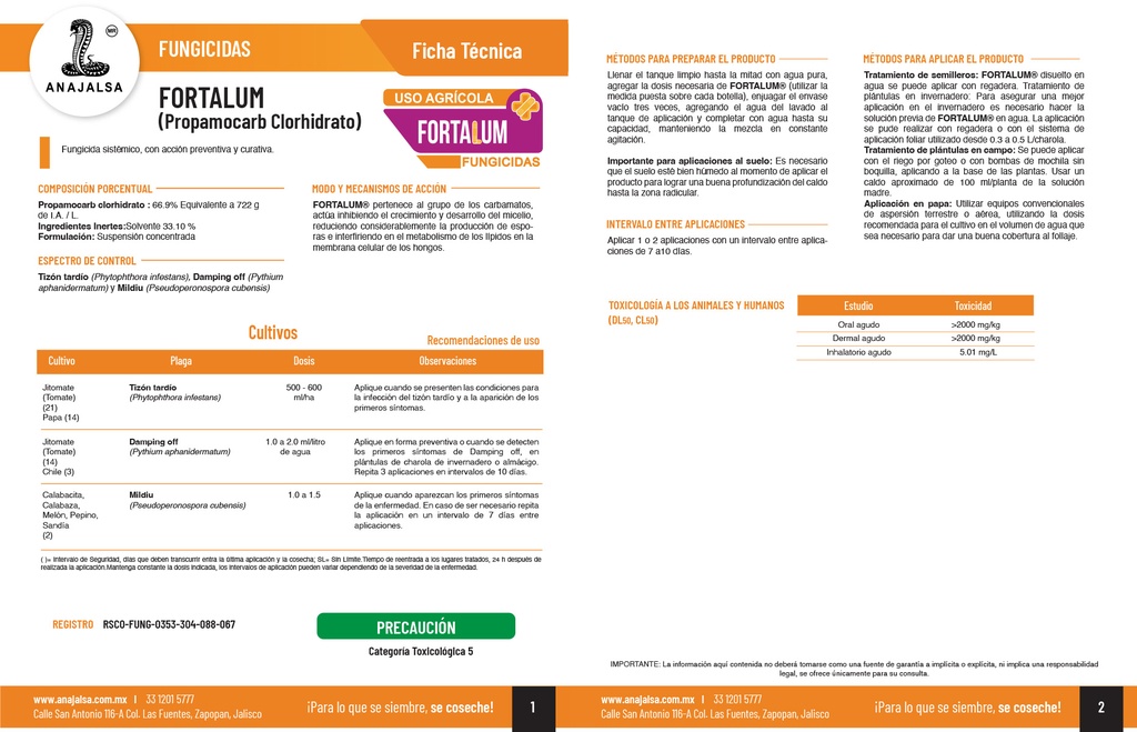 FORTALUM (PROPAMOCARB CLORHIDRATO) - 1L