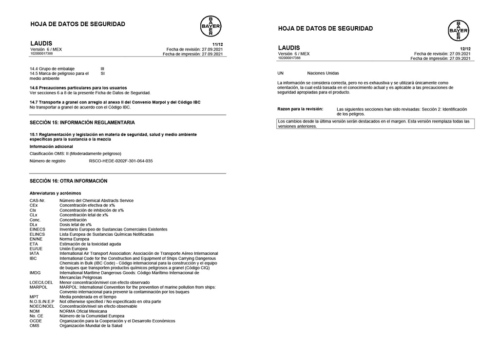 LAUDIS (TEMBOTRIONE) - KIT (300ML+1L)