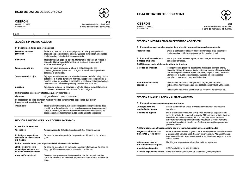 OBERON (ESPIROMESIFEN) - 1L