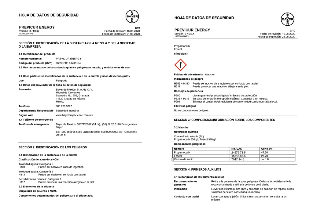 PREVICUR ENERGY - 1L