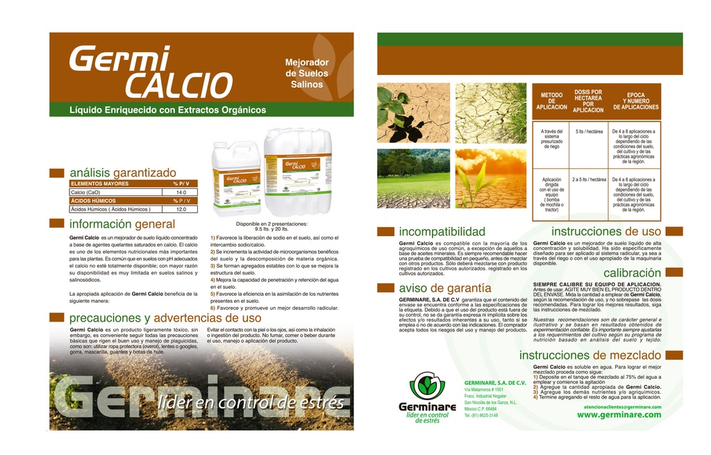GERMI-CALCIO - GARRAFA 9.5 L