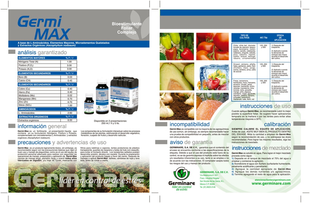 GERMI-MAX - BOTELLA 250 ML