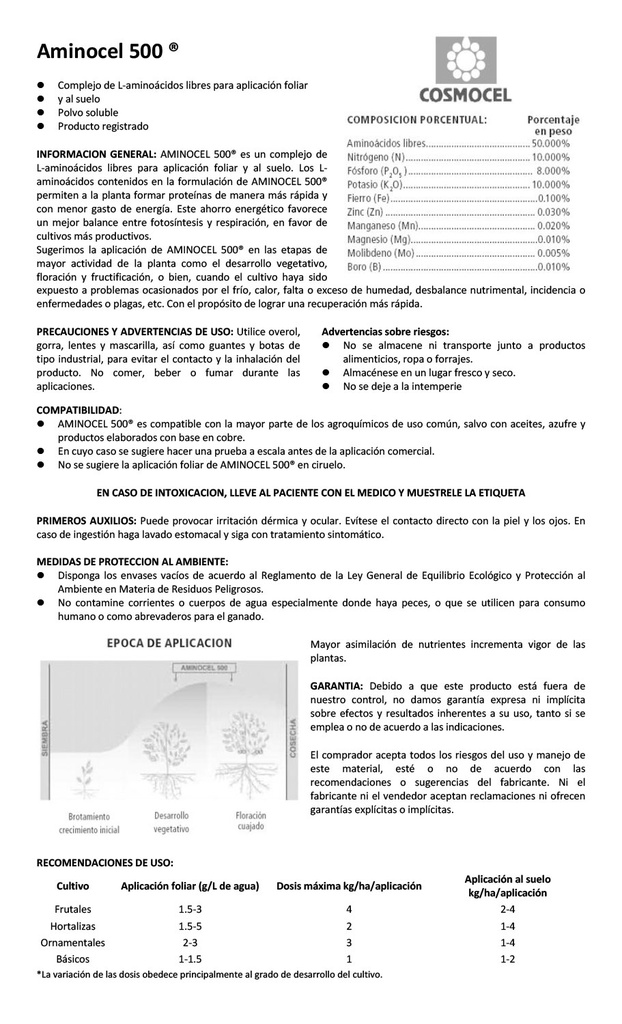 AMINOCEL 500 - 1KG