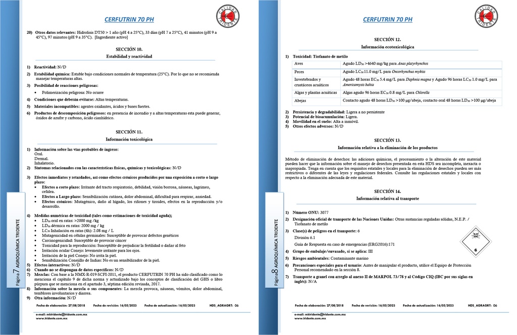 CERFUTRIN 70 PH (TIOFANATO METILICO) - 1 KG