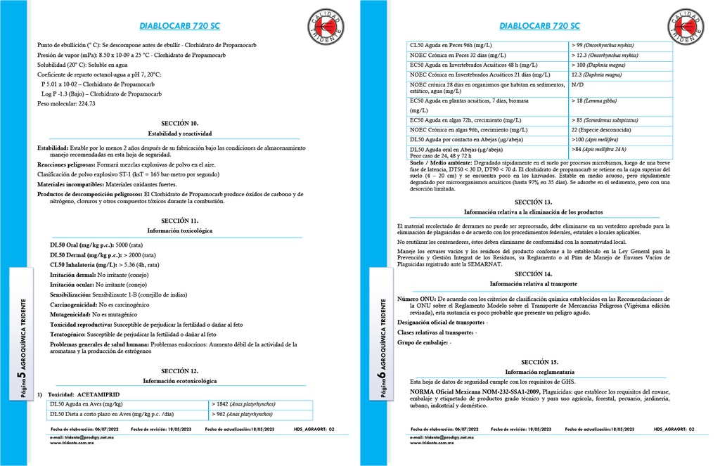 DIABLOCARB 720SC (PROPAMOCARB) - 1L