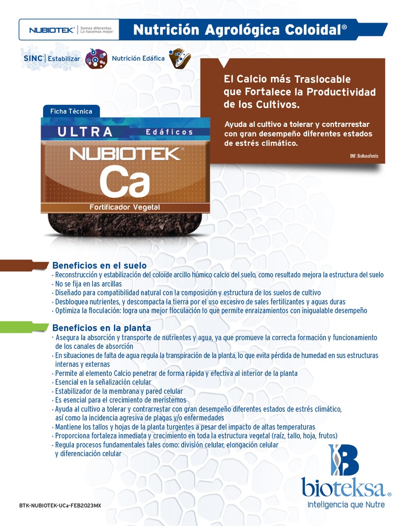 Nubiotek Ultra Ca - 20L
