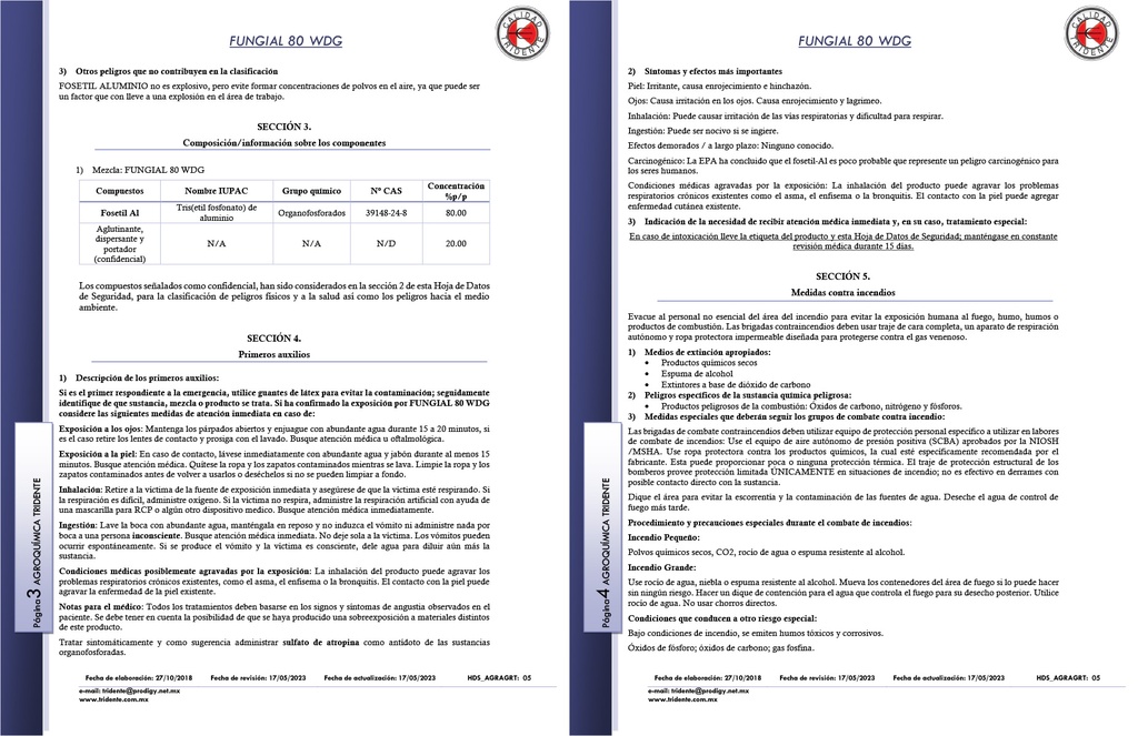 FUNGIAL 80 WDG (FOSETIL ALUMINIO) - 1 KG