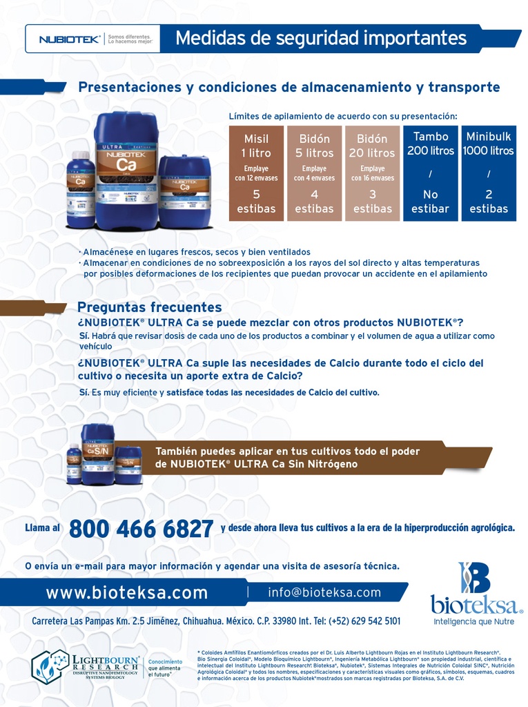 Nubiotek Ultra Ca - 20L