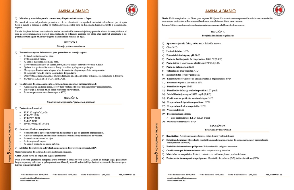 AMINA 4 DIABLO (2,4-D) - 960ML