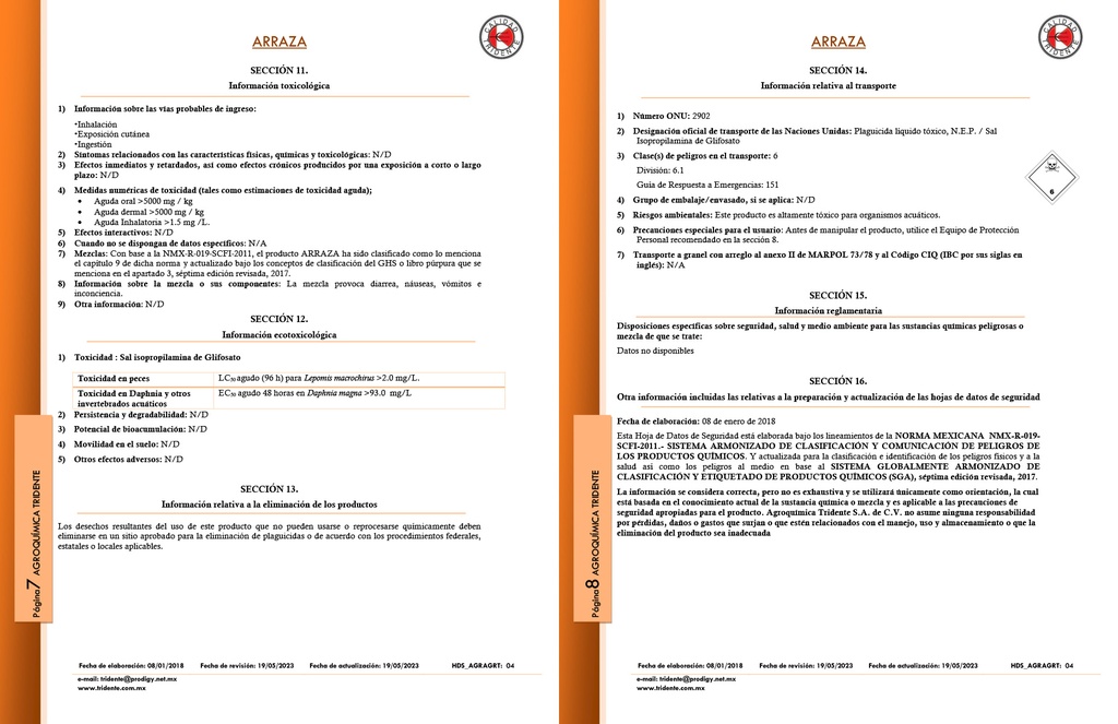 ARRAZA 360 (GLIFOSATO) - 950ML