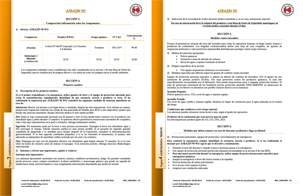 ATRAZIN 90 WG (ATRAZINA) - 1 KG