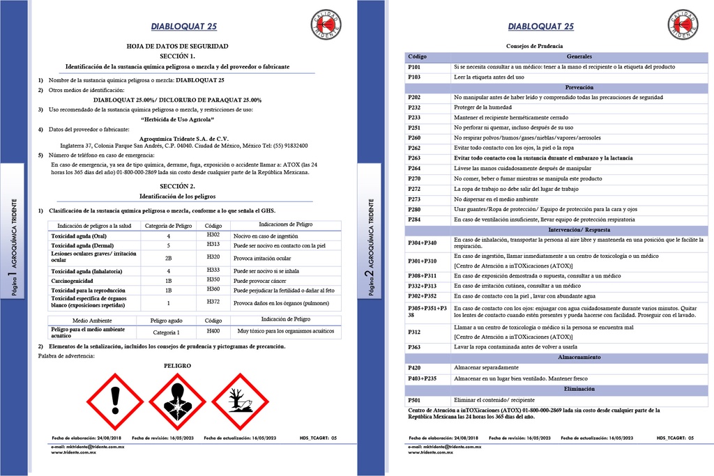 DIABLOQUAT 25 (PARAQUAT) - 900 ML