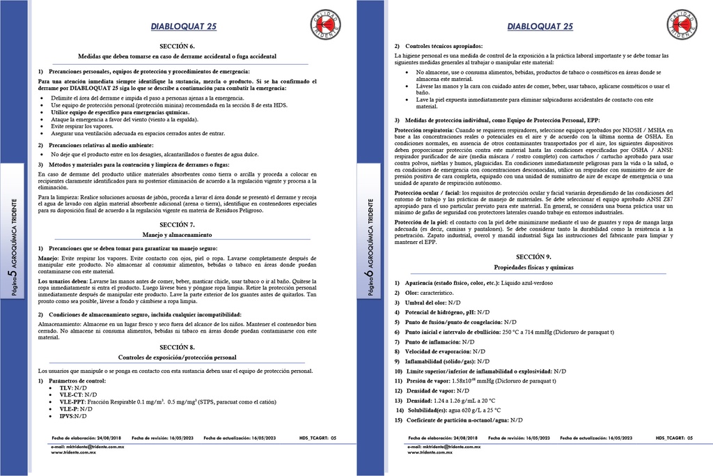DIABLOQUAT 25 (PARAQUAT) - 900 ML
