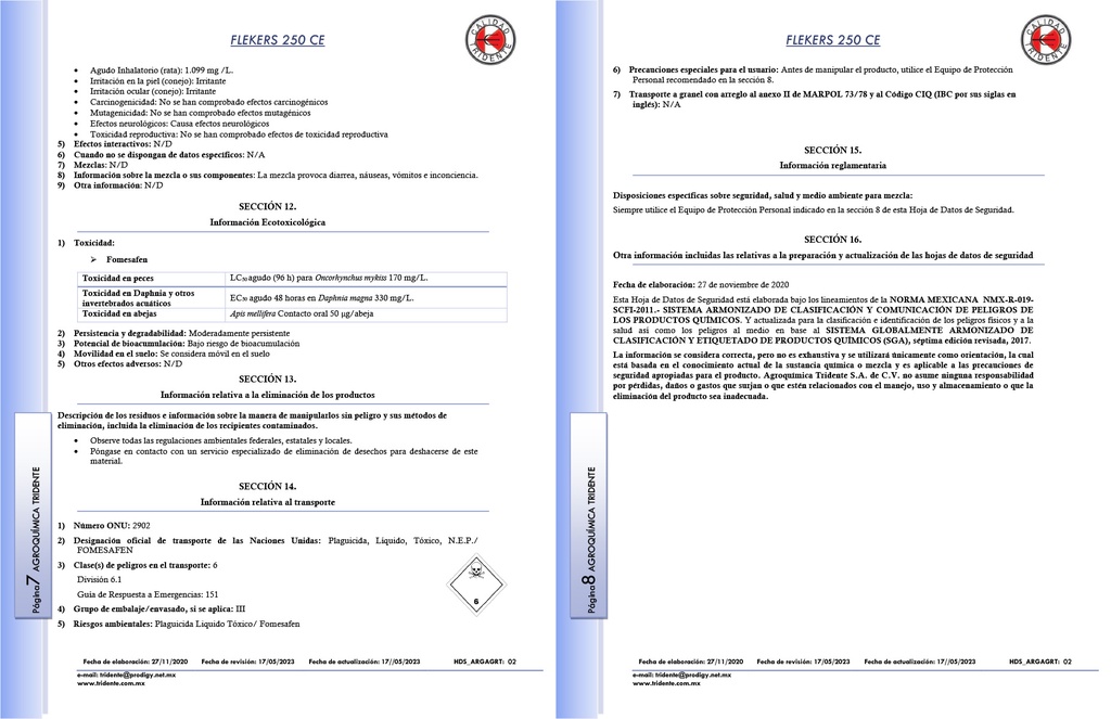 FLEKERS 250CE (FOMESAFEN) - 1L
