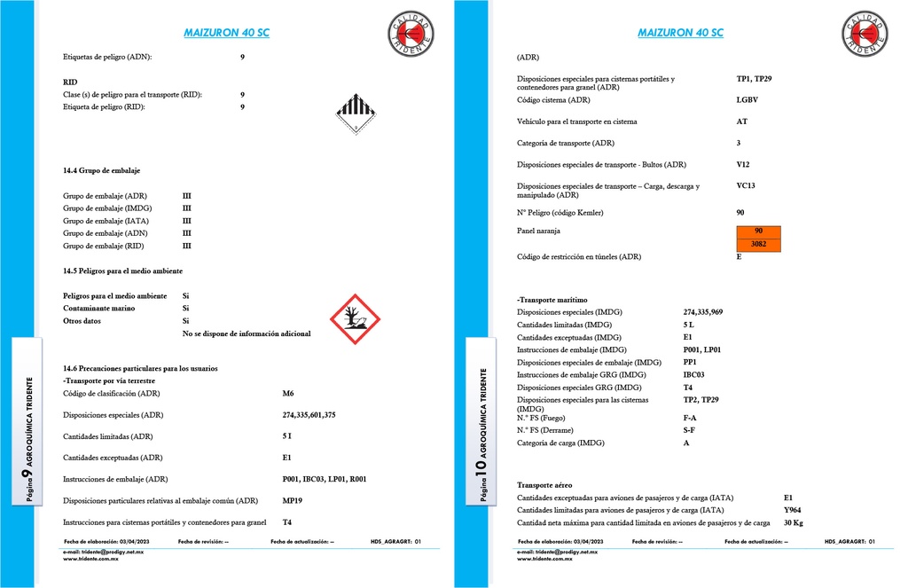 MAIZURON (NICOSULFURON) - 950ML