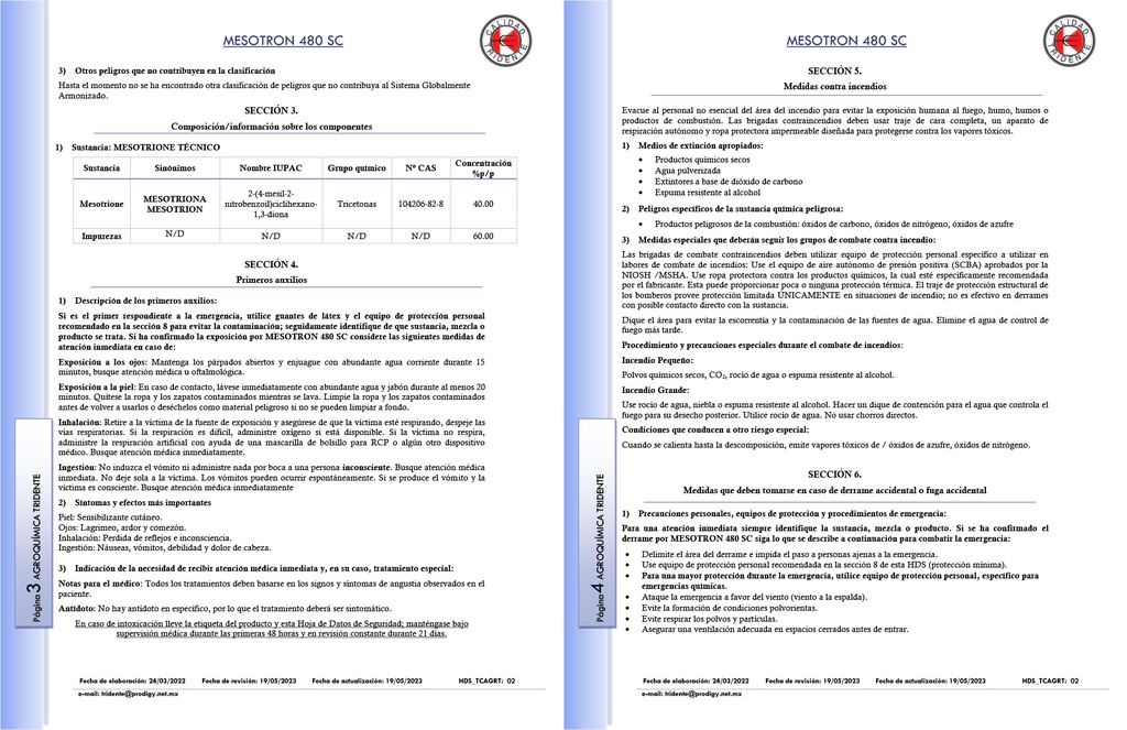 MESOTRON 480 SC - 350ML