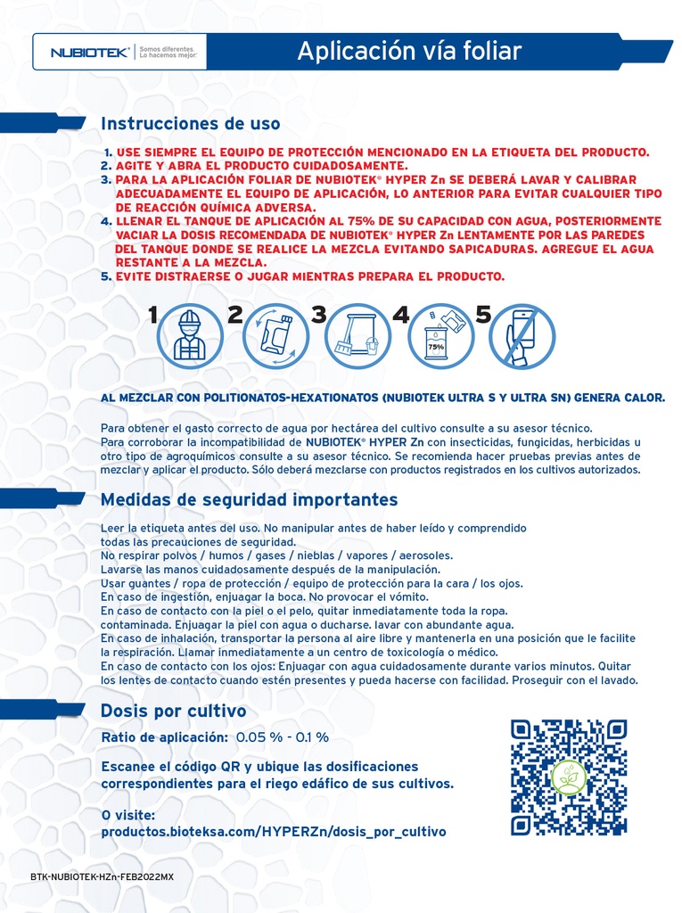 HYPER NUBIOTEK ZN - BOTELLA 1 L