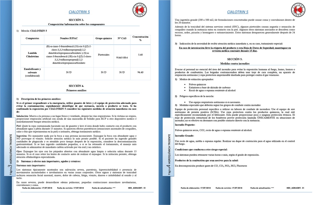 CIALOTRIN 5 CE - 240 ML