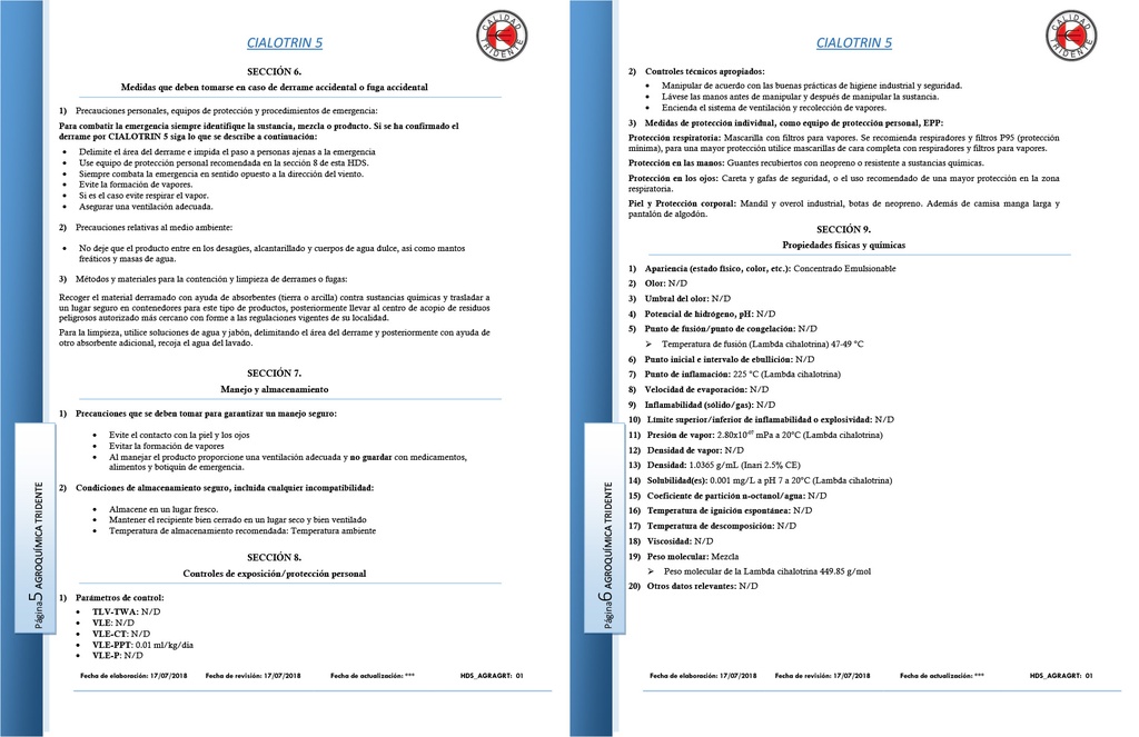 CIALOTRIN 5 CE - 240 ML
