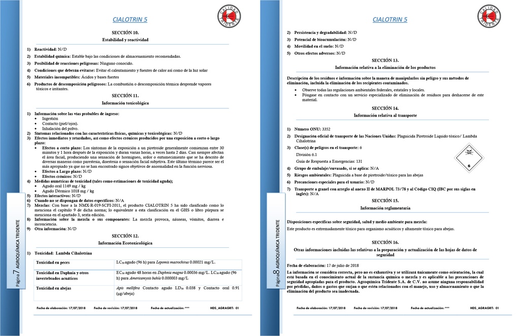CIALOTRIN 5 CE - 240 ML